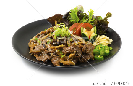 Beef BBQ Bulgogi Korean Food stir fried Style Beef BBQ Bulgogi Korean Food stir fried Style 73298875