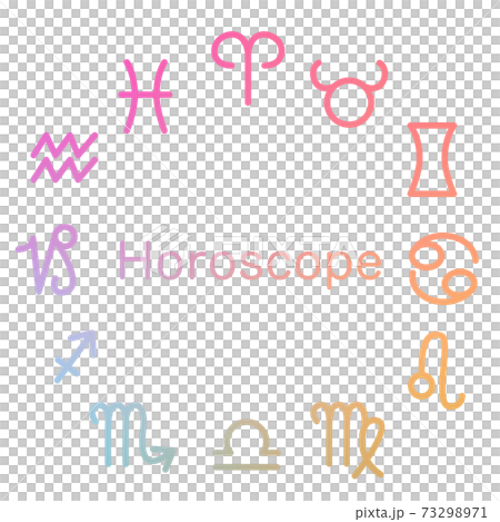 Horoscope fortune-telling 12 constellations horoscope icon gradation Horoscope fortune-telling 12 constellations horoscope icon gradation 73298971