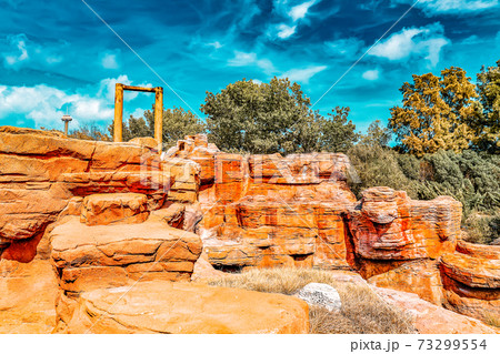 Typical Midwest and Wild west outdoor view. 73299554