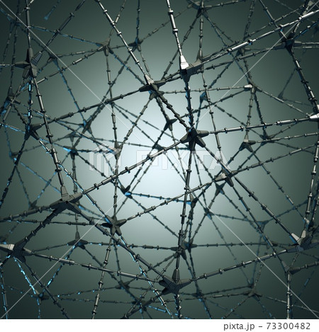 Futuristic abstract background. Neural network. Modern illustration. 3D 73300482