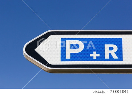 Park and ride car park road sign 73302842
