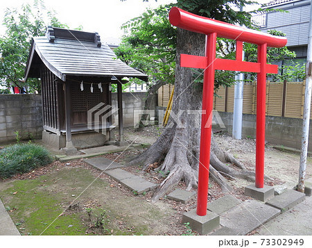 川崎市中原区にある御主殿稲荷(小杉御殿御主殿跡) 川崎市中原区にある御主殿稲荷(小杉御殿御主殿跡) 73302949
