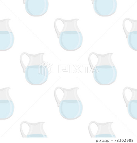 Illustration on theme colored set identical types glass jugs Illustration on theme colored set identical types glass jugs 73302988