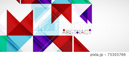 Set of vector triangle geometric backgrounds. Vector illustration for covers, banners, flyers and posters and other designs Set of vector triangle geometric backgrounds. Vector illustration for covers, banners, flyers and posters and other designs 73303766