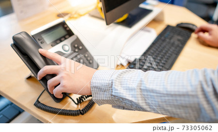 Using landline phone for customer support 73305062
