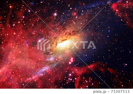 Cosmic landscape. Nebula. Elements of this image furnished by NASA 73307513