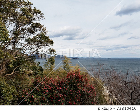 赤穂御崎からの冬の播磨灘の眺望 73310416