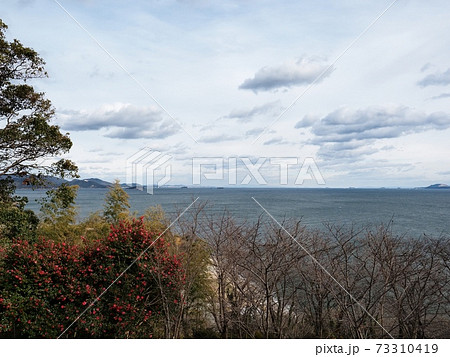 赤穂御崎からの冬の播磨灘の眺望 73310419