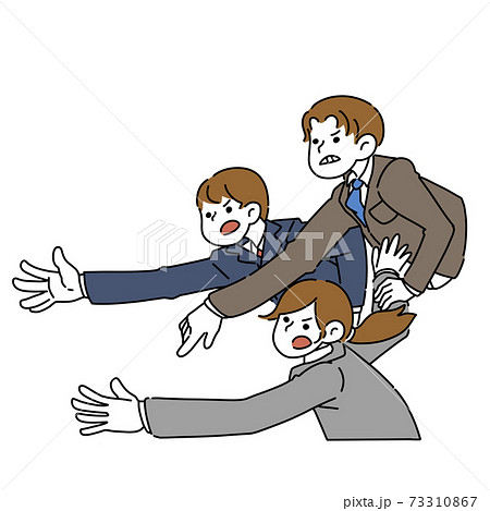 学生 社会人 若手 ビジネス 学校 競争のイラスト素材