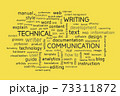 Technical writing word cloud. Technical writer or communicator, documentation, profession concept. Illustration. 73311872
