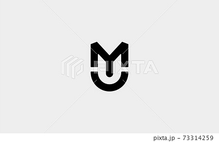 MU UM letter monogram Logo Design Vector Illustration 73314259
