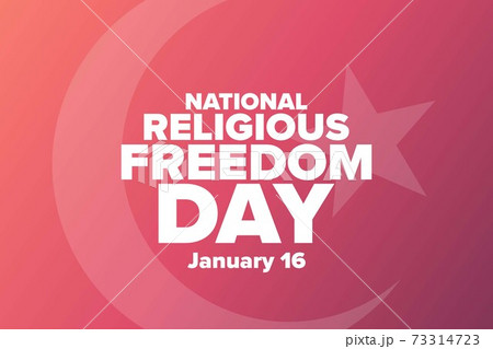 National Religious Freedom Day. January 16. Holiday concept. Template for background, banner, card 73314723