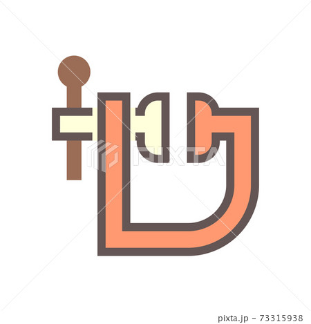 C-clamp vector icon. C-clamp vector icon. 73315938