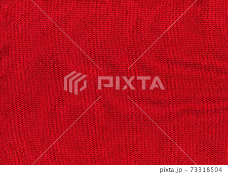 Handmade knitted fabric red wool background texture 73318504