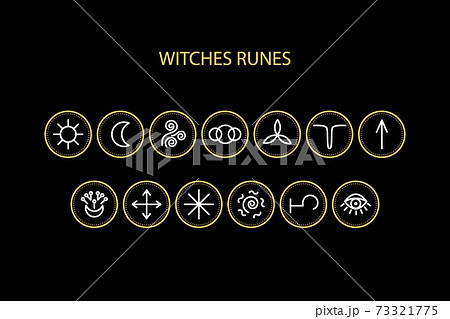 Witches runes vector icons 73321775