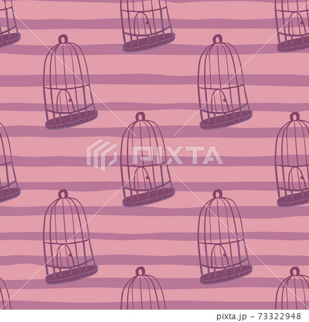 vintage bird cage pattern