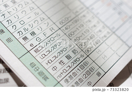 血中脂質（コレステロール、中性脂肪） 73323820