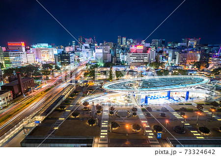 《愛知県》名古屋都市夜景・栄の街並み 73324642