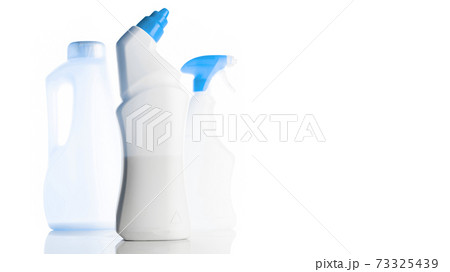 Plastic bottle. Clear water shampoo blank cap set isolated on white. Mineral cosmetic soap spray on transparent background. Natural beauty spa product concept. Mockup. Plastic bottle. Clear water shampoo blank cap set isolated on white. Mineral cosmetic soap spray on transparent background. Natural beauty spa product concept. Mockup. 73325439