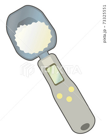 デジタル計量スプーンのイラスト素材