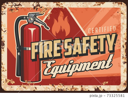 Fire safety equipment and devices vector banner 73325581