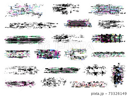 Glitch texture, digital pixel noise, screen error 73326149