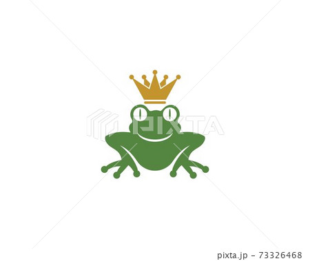 King Frog Logo Templateのイラスト素材