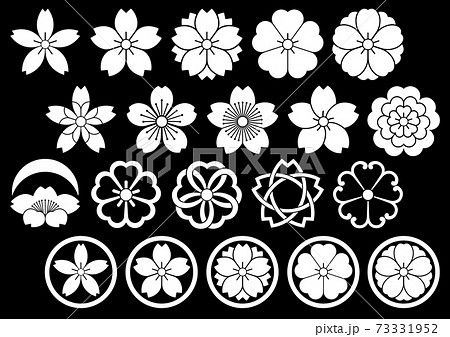 桜紋のイラスト素材