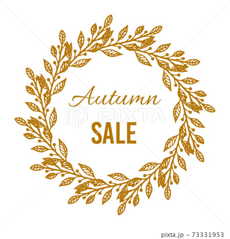 Autumn fall sale poster. 73331953