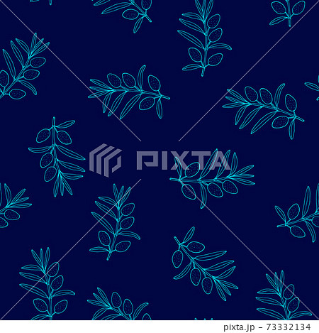 Seamless olive branch pattern 73332134