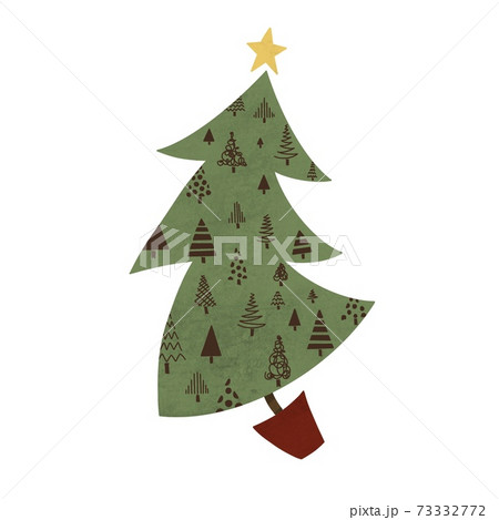 Dancing christmas tree isolated. Dancing christmas tree isolated. 73332772
