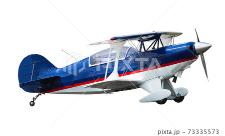 Sports biplane on white background Sports biplane on white background 73335573