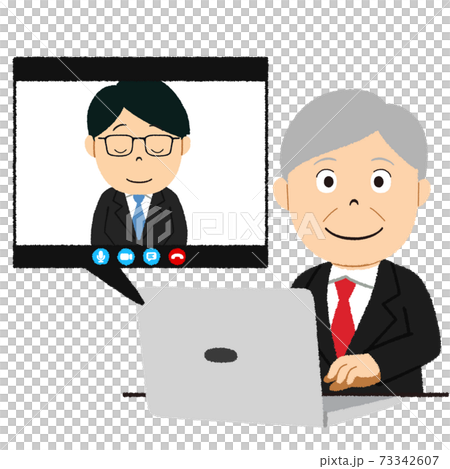 Video interview illustration 73342607