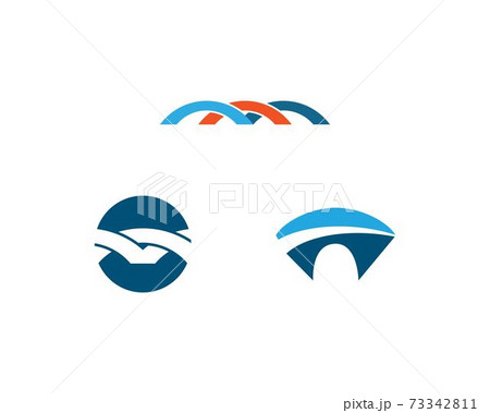 Bridge ilustration logo vector 73342811