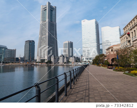 日本の横浜の風景。横浜の人気の観光地。 73342812