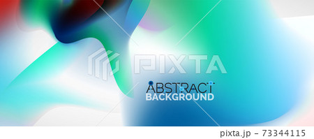 Fluid color gradient abstract background, trendy colorful wallpaper. Vector illustration for placards, brochures, posters, banners and covers Fluid color gradient abstract background, trendy colorful wallpaper. Vector illustration for placards, brochures, posters, banners and covers 73344115