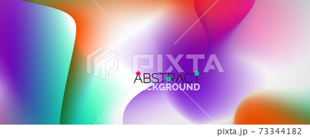 Fluid color gradient abstract background, trendy colorful wallpaper. Vector illustration for placards, brochures, posters, banners and covers Fluid color gradient abstract background, trendy colorful wallpaper. Vector illustration for placards, brochures, posters, banners and covers 73344182