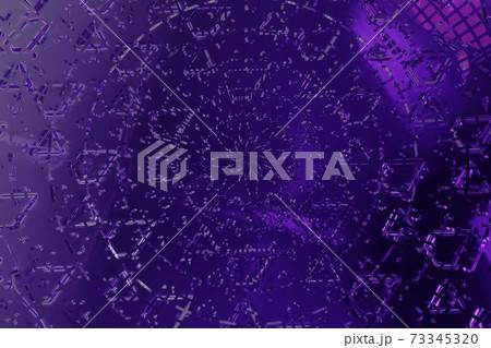 Abstract violet tech futuristic mesh background, 3d render 73345320