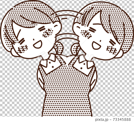 主婦・女性保育士　喜びを表現する女性 73345888