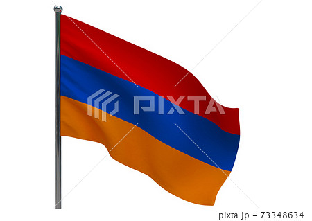armenia flag on pole icon 73348634
