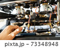 repair of the coffee machine photo. disassembled coffee machine	 73348948
