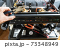 repair of the coffee machine photo. disassembled coffee machine	 73348949
