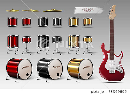 batteria realistica e chitarra elettricabatteria realistica e chitarra elettrica  