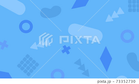 青系配色の色々な模様の背景イラスト素材 青系配色の色々な模様の背景イラスト素材 73352730