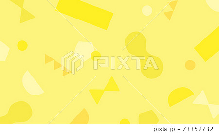 黄色系配色の色々な模様の背景イラスト素材 黄色系配色の色々な模様の背景イラスト素材 73352732