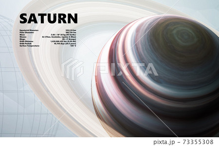 Saturn. Minimalistic style 73355308