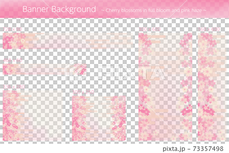 Background material for banner of cherry blossoms in full bloom and pink d haze Background material for banner of cherry blossoms in full bloom and pink d haze 73357498