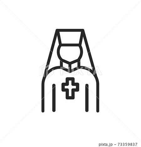 Priest color line icon. Isolated vector element. Priest color line icon. Isolated vector element. 73359837