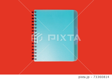 blue handmade spiral plastic notebook 73360814