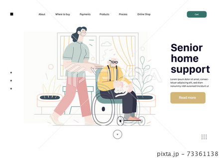 Medical insurance template - senior home support 73361138